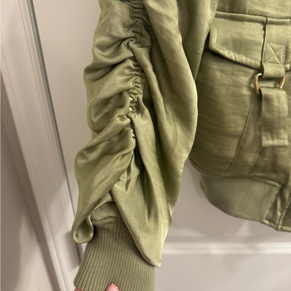 House of Harlow 1960 Sage Bomber Jacket - Picture 2 of 5